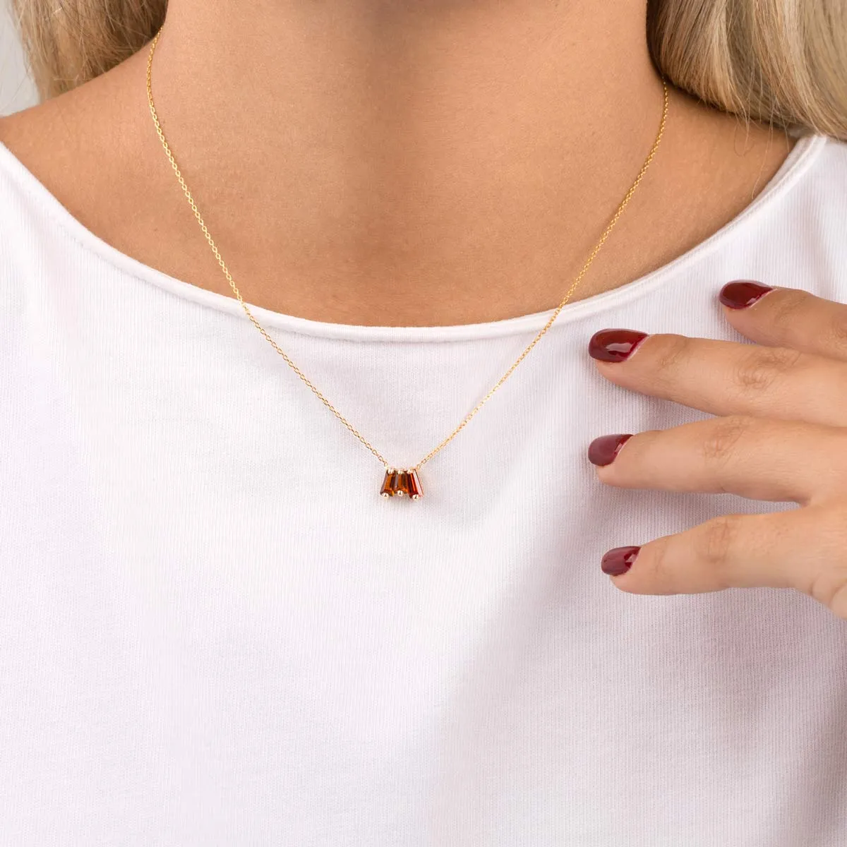 Alisa Ruby Necklace