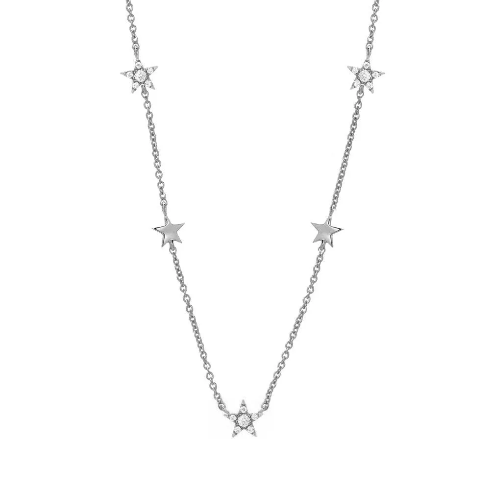 Shooting Star Necklace | 14K Gold