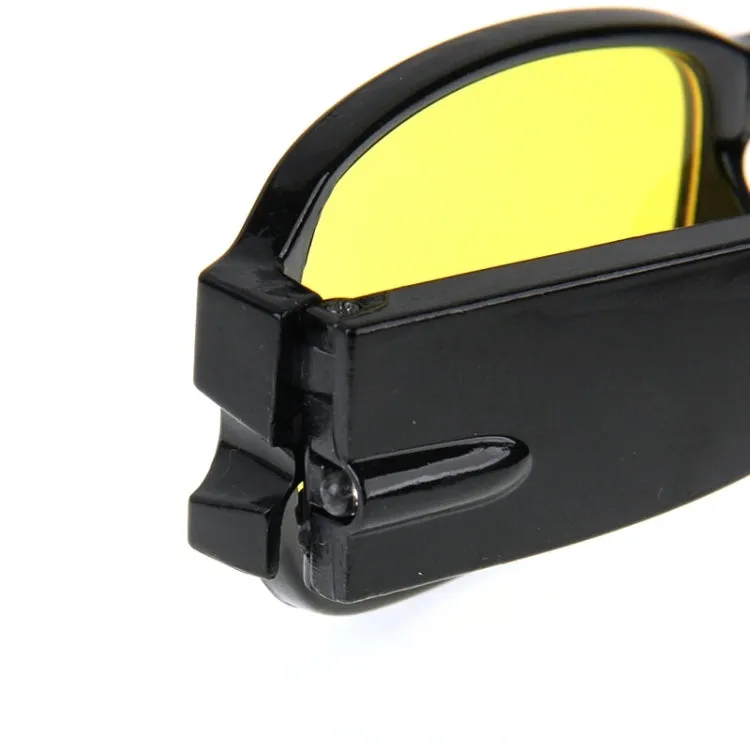 UV Protection Yellow Resin Lens Reading Glasses with Currency Detecting Function,  3.00D